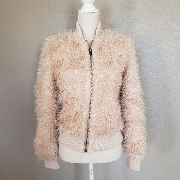 Chaser Faux Lamby bomber Jacket - Picture 5 of 9